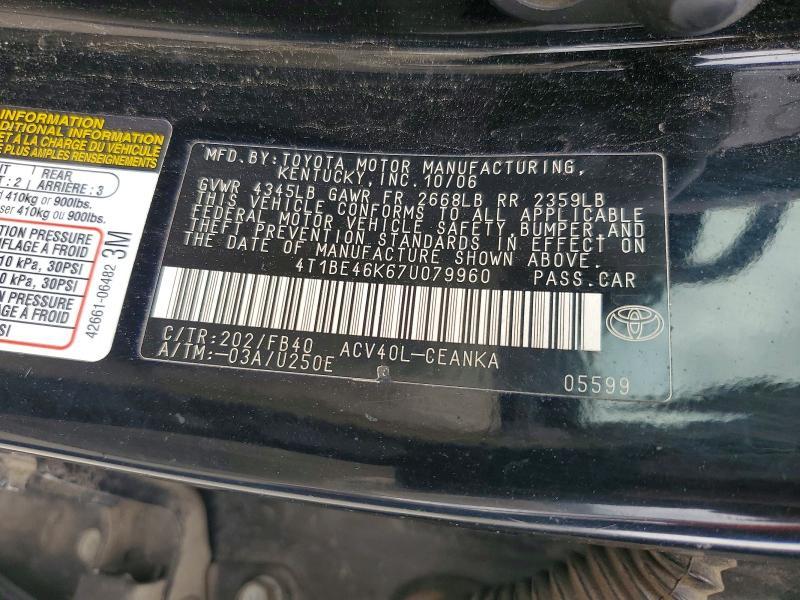 2007 Toyota Camry le