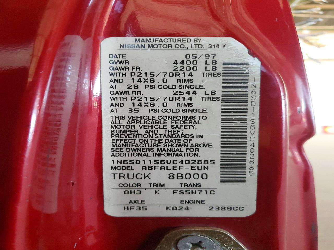 1997 Nissan Truck Base