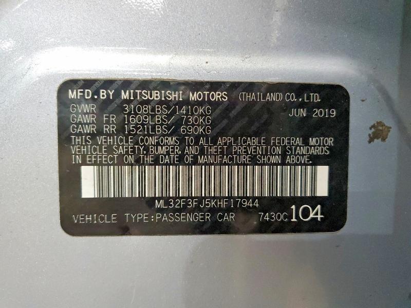 2019 Mitsubishi Mirage G4 es
