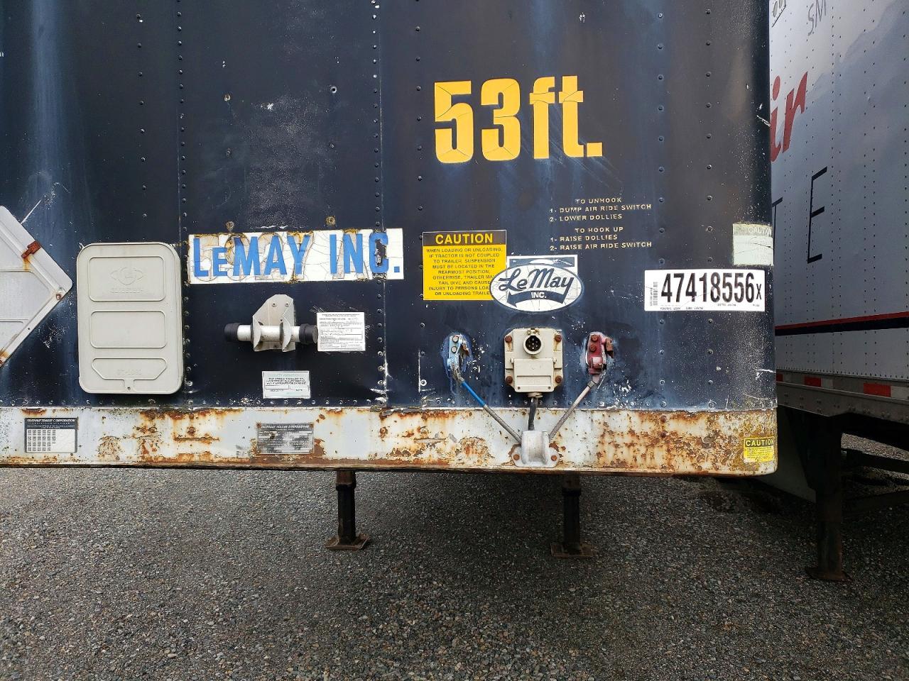 1995 Fruehauf DRY Van Trailer