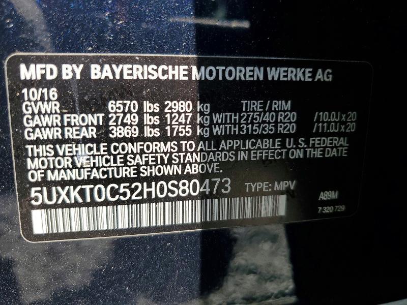 2017 BMW X5 Xdrive4