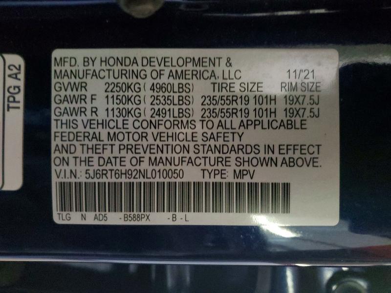 2022 Honda Cr-v Touring
