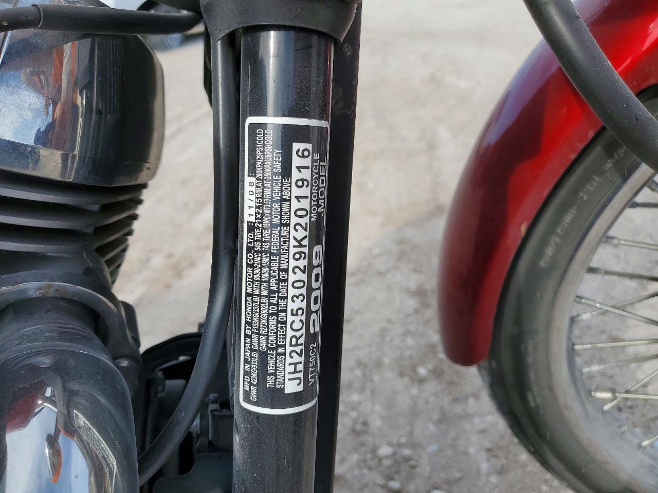 2009 Honda VT750 C2
