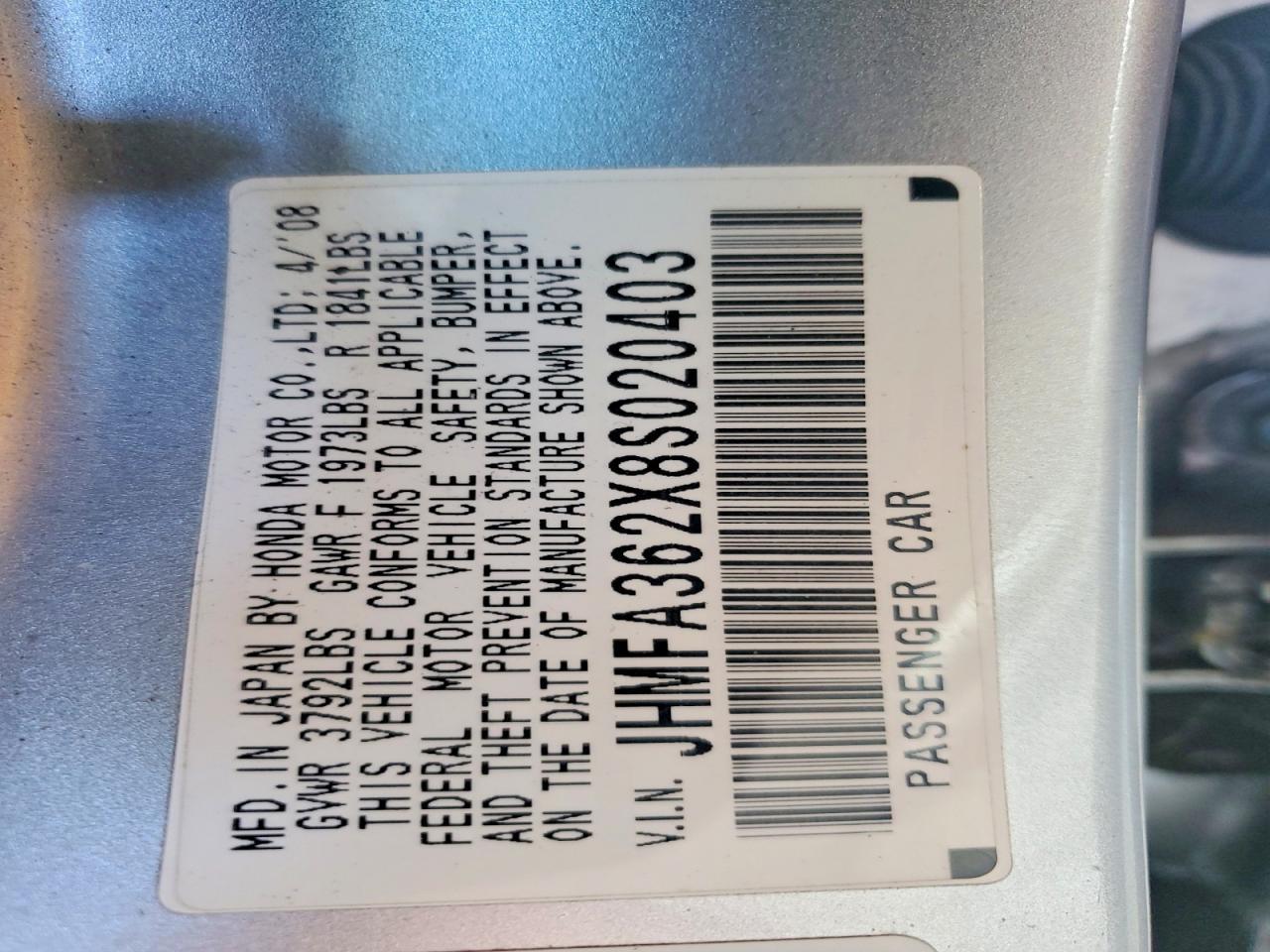 2008 Honda Civic Hybrid