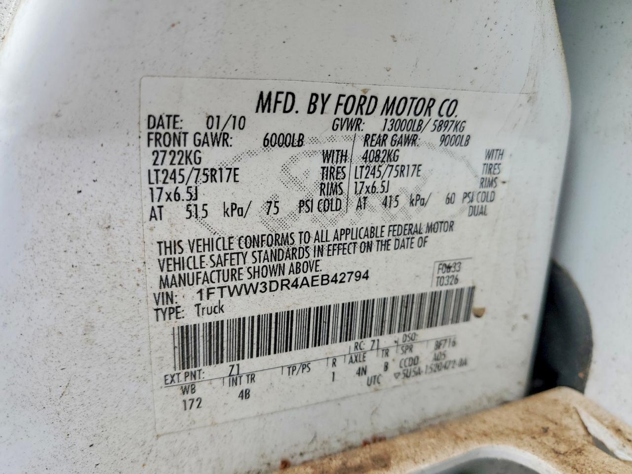 2010 Ford F350 Super Duty