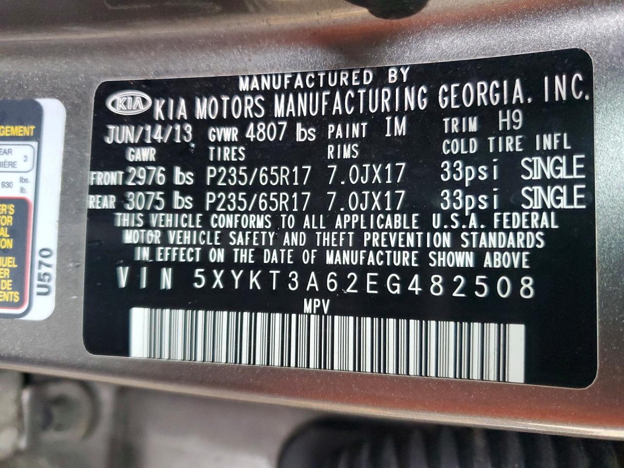 2014 KIA Sorento lx