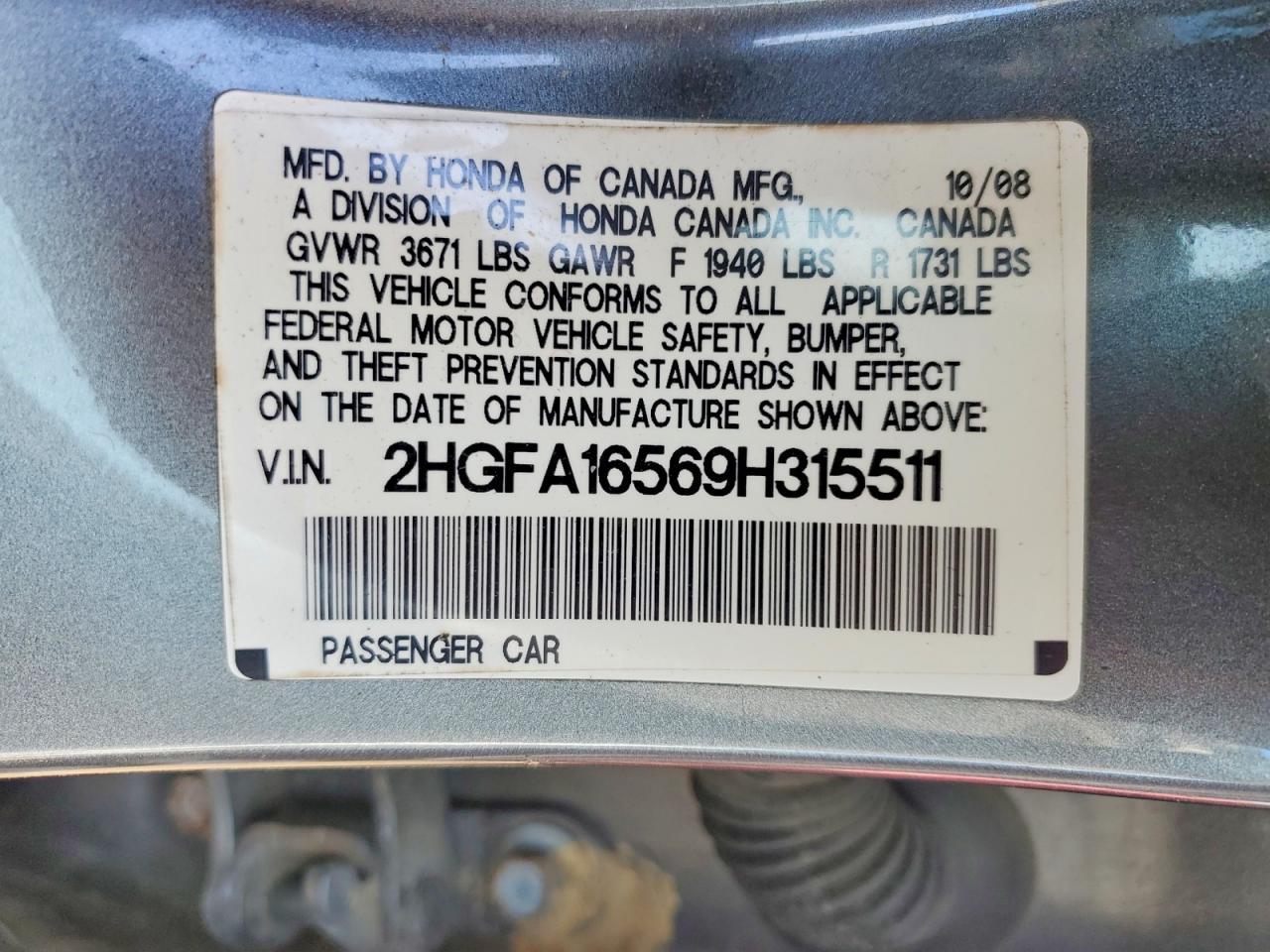2009 Honda Civic lx
