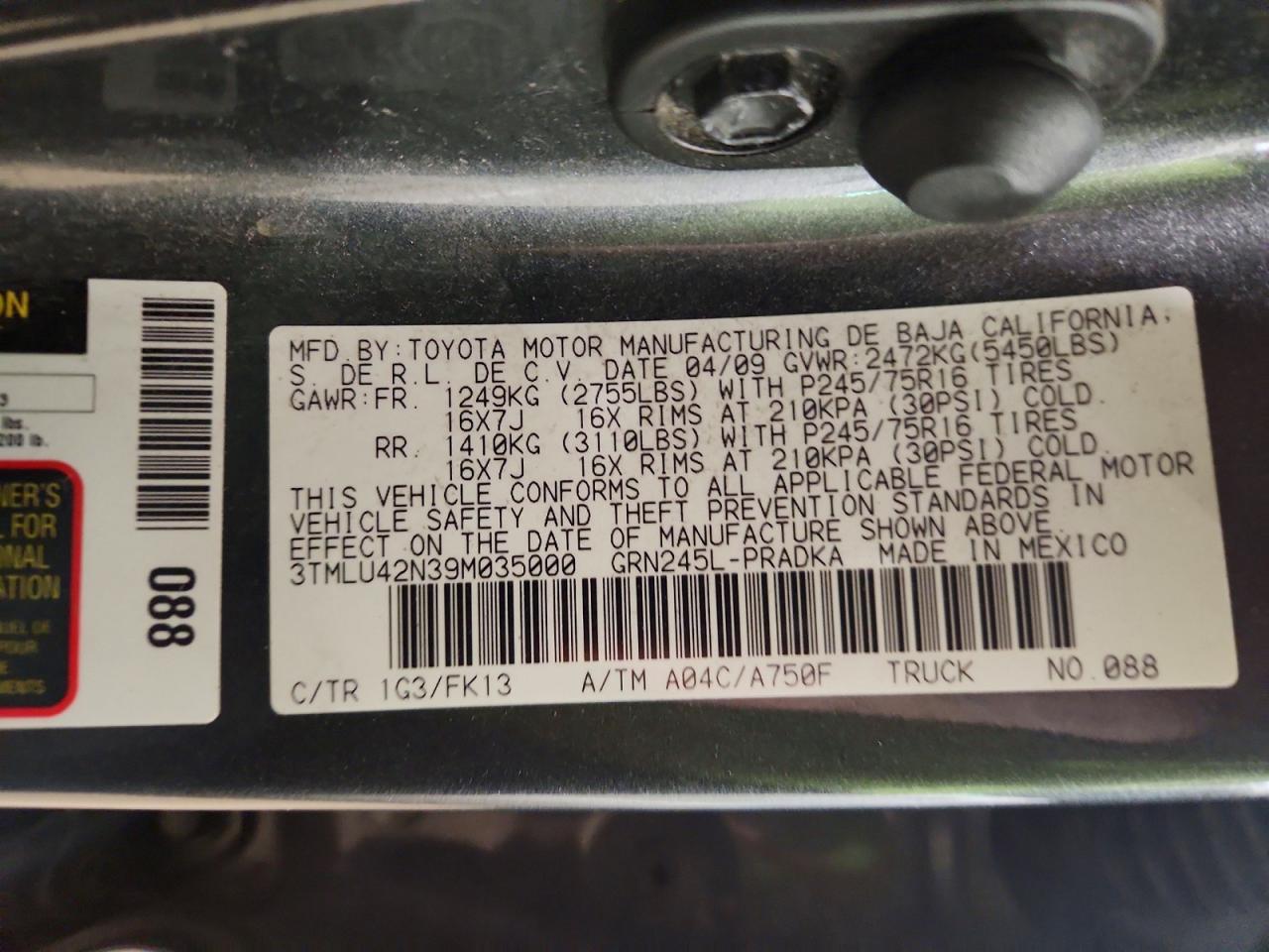 2009 Toyota Tacoma V6