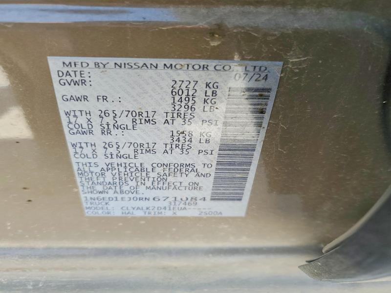 2024 Nissan Frontier Pro-x