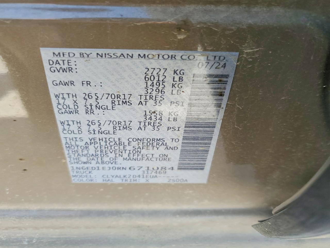 2024 Nissan Frontier PRO-X