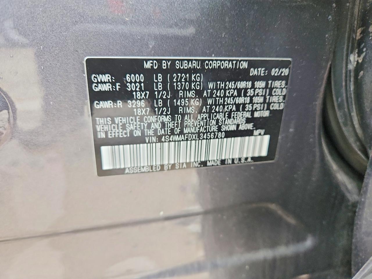 2020 Subaru Ascent Premium