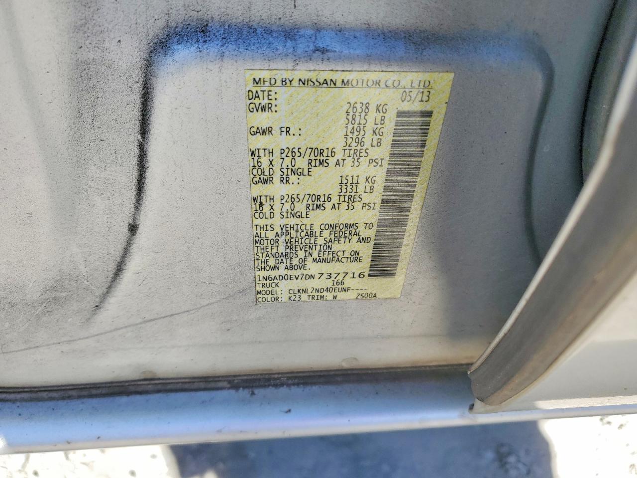 2013 Nissan Frontier S