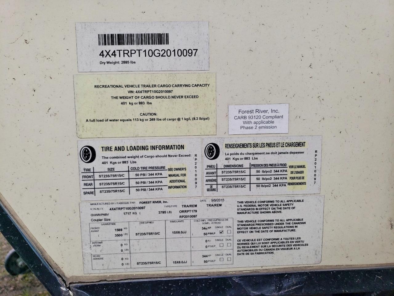 2016 Sandstorm 2016 Forest River Rpod ORRPT179 Camper