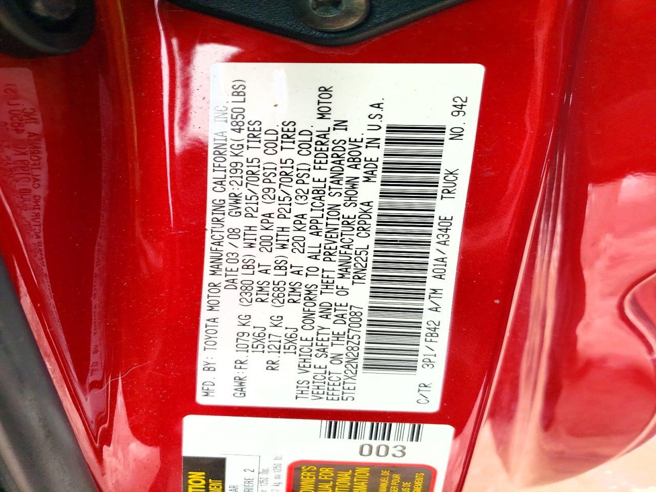 2008 Toyota Tacoma Base