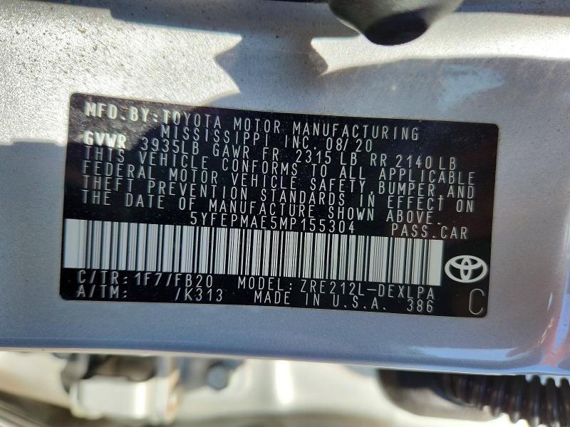 2021 Toyota Corolla le