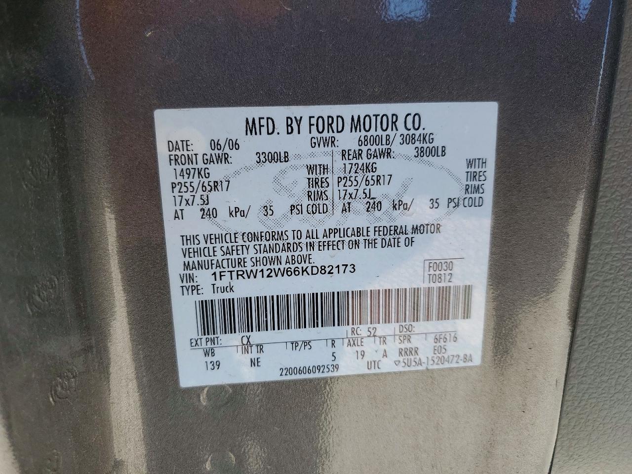 2006 Ford F150 Supercrew