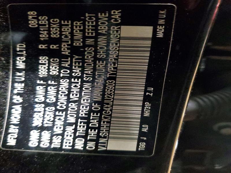 2018 Honda Civic Sport