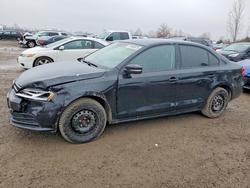 Salvage cars for sale from Copart London, ON: 2015 Volkswagen Jetta Base