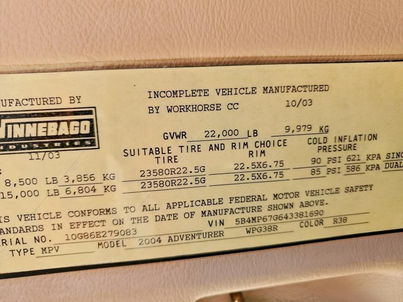 2004 Winn 2004 Workhorse W22 RV