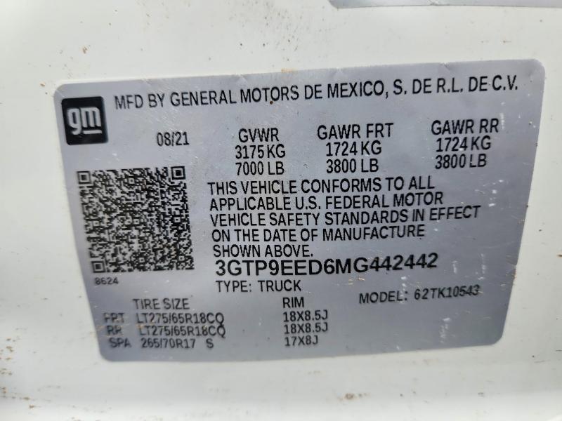 2021 GMC Sierra K1500 AT4