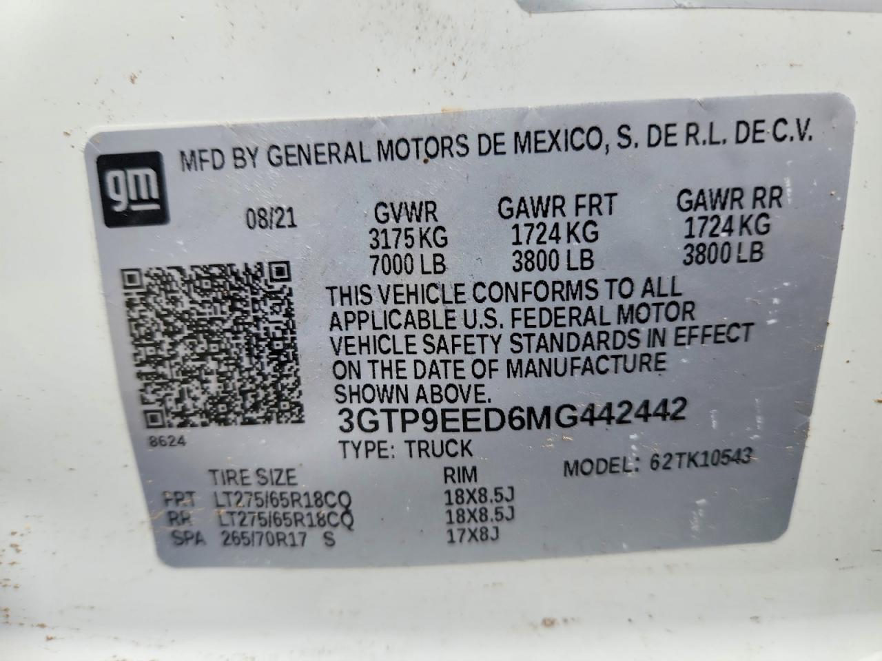 2021 GMC Sierra K1500 AT4