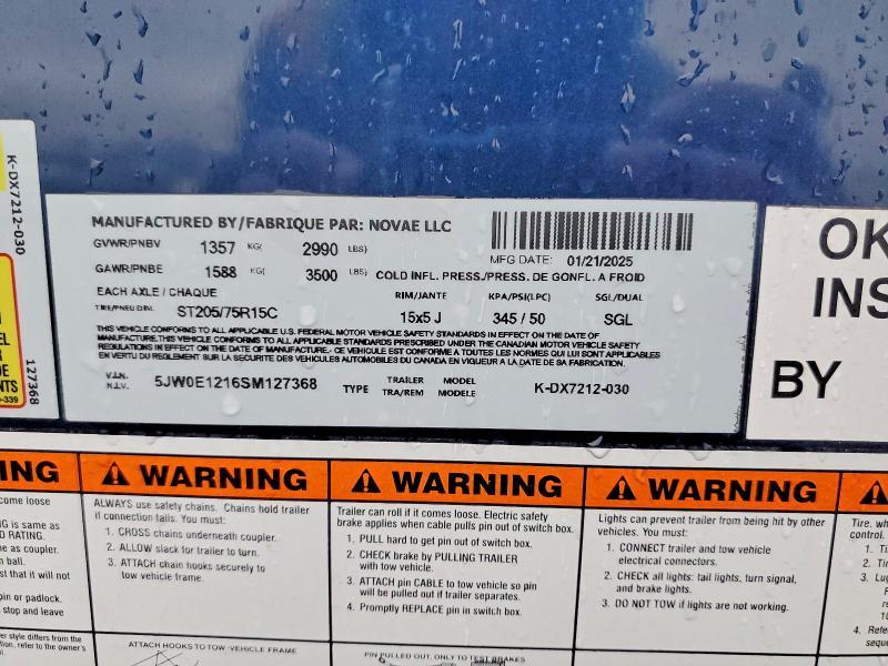 2025 Look Trailers 2025 Look K-DX7212-030 Enclosed Cargo Trailer