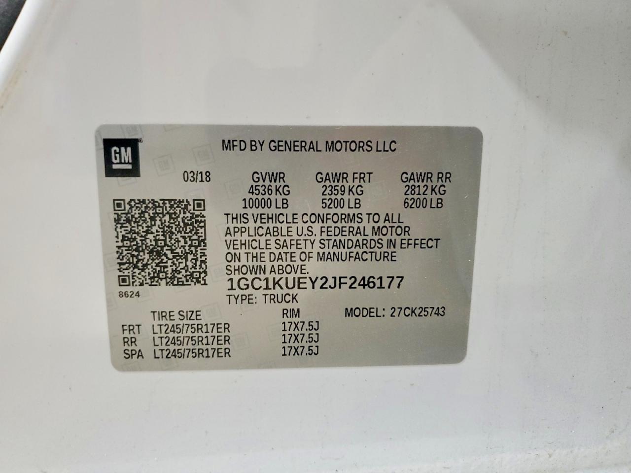 2018 Chevrolet Silverado K2500 Heavy Duty