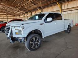 Ford salvage cars for sale: 2016 Ford F150 Supercrew
