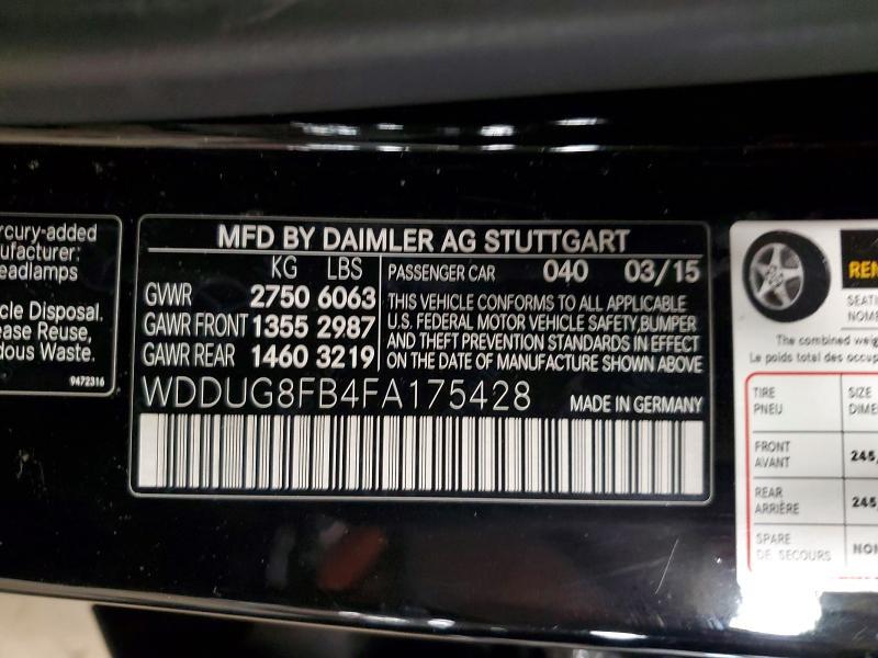 2015 Mercedes-Benz S 550 4matic