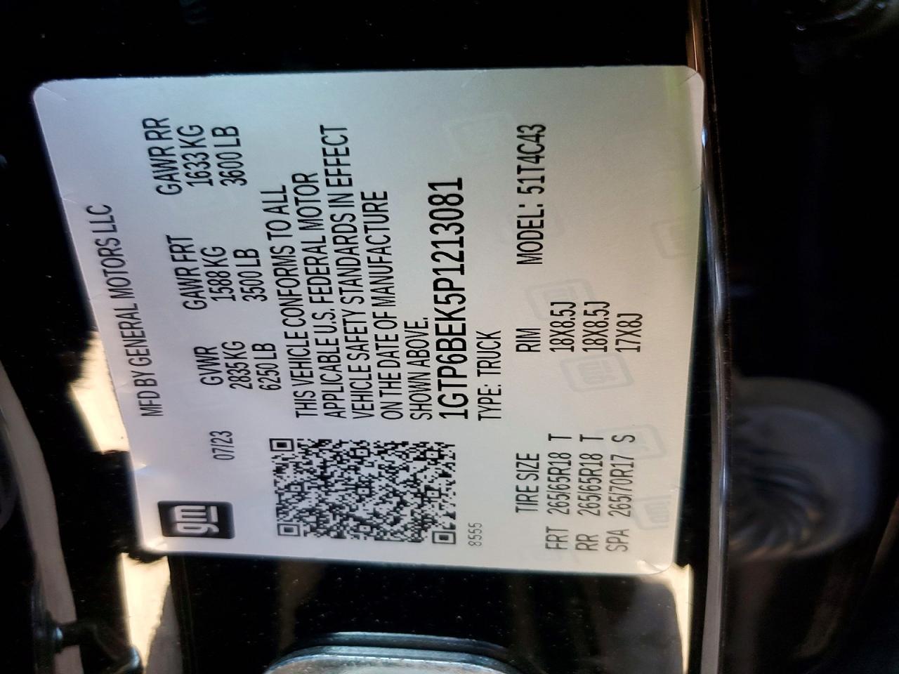2023 GMC Canyon Elevation