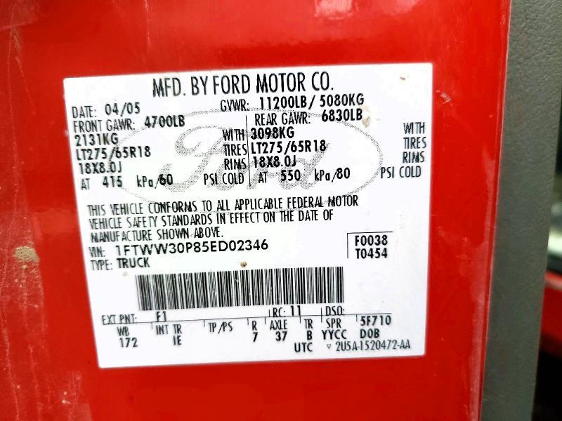 2005 Ford F350 srw Super Duty