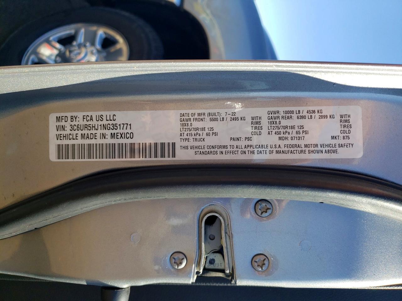 2022 Dodge RAM 2500 Tradesman