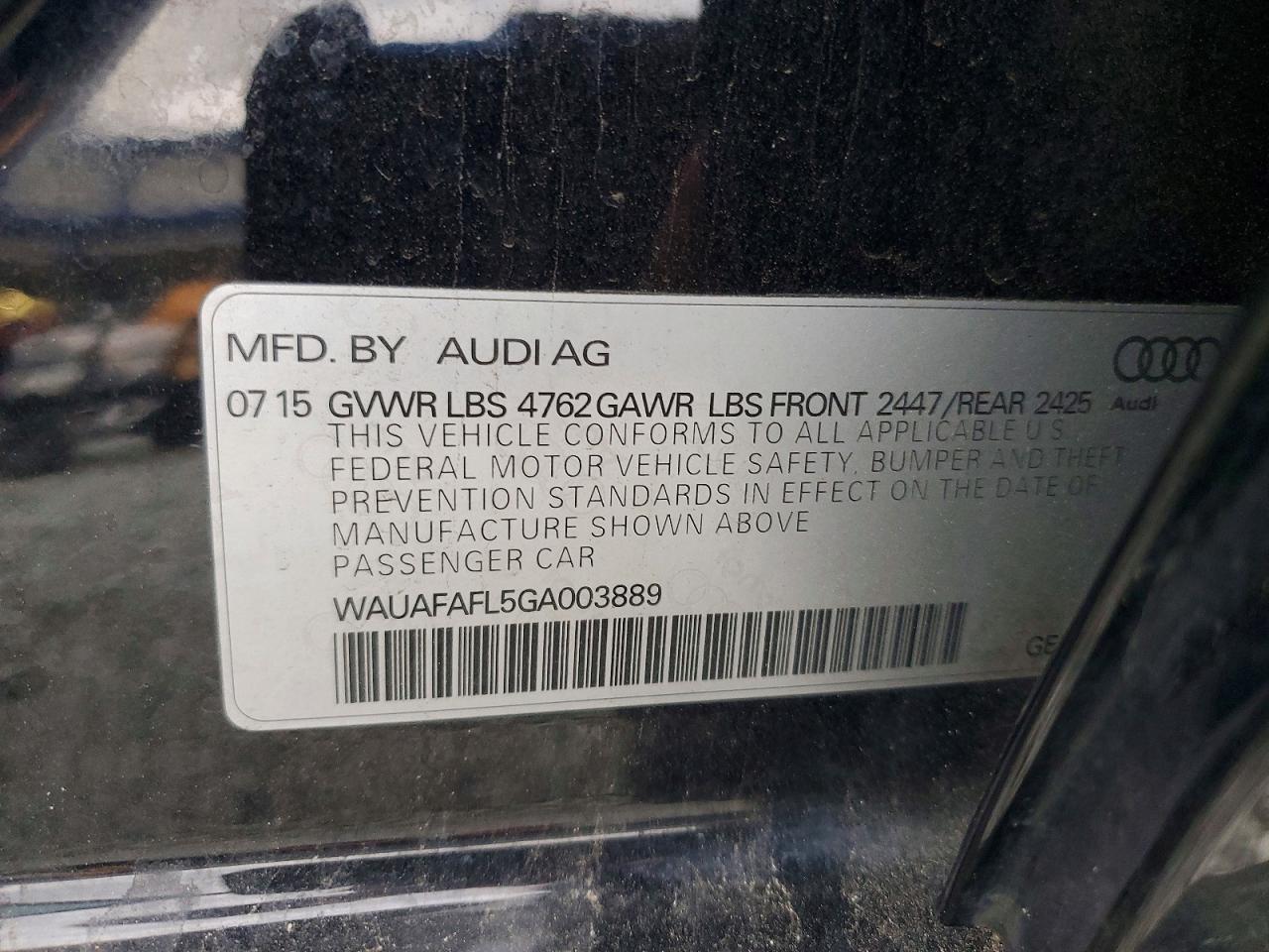 2016 Audi A4 Premium S-line