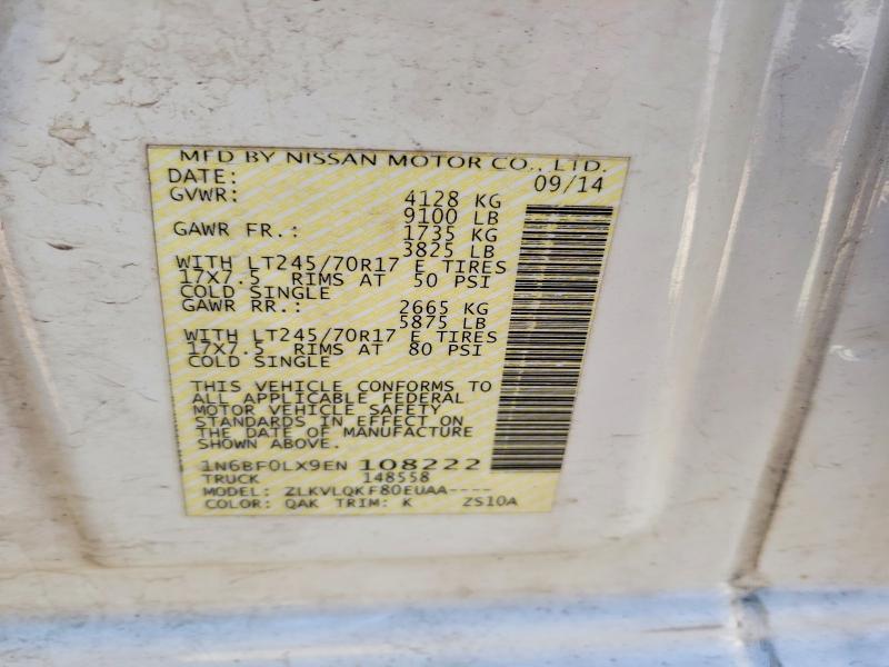 2014 Nissan NV 3500 Utility / Service Van