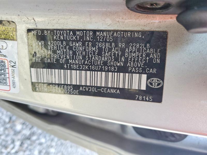 2006 Toyota Camry le