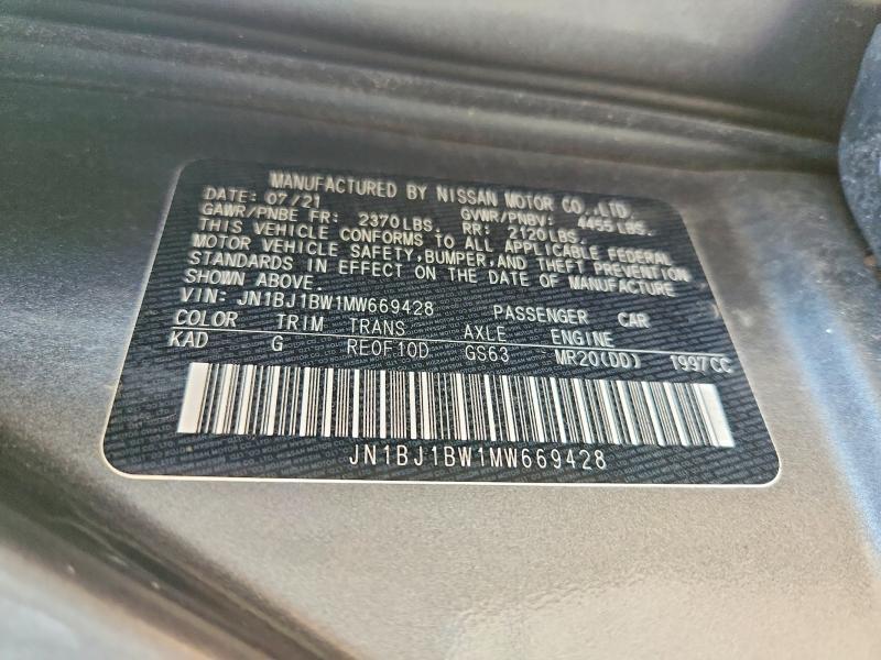 2021 Nissan Rogue Sport sv