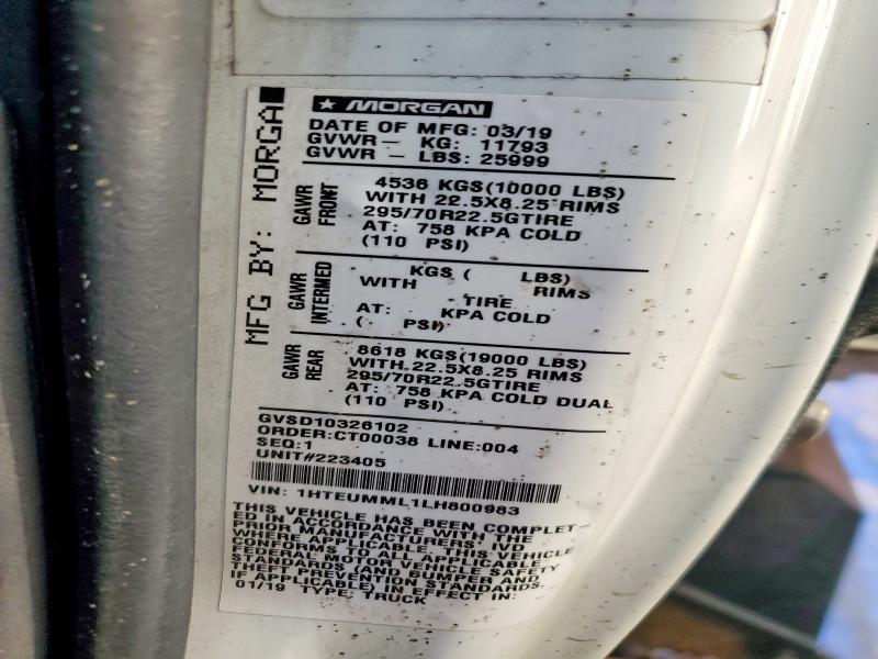 2020 International MV607 BOX Truck