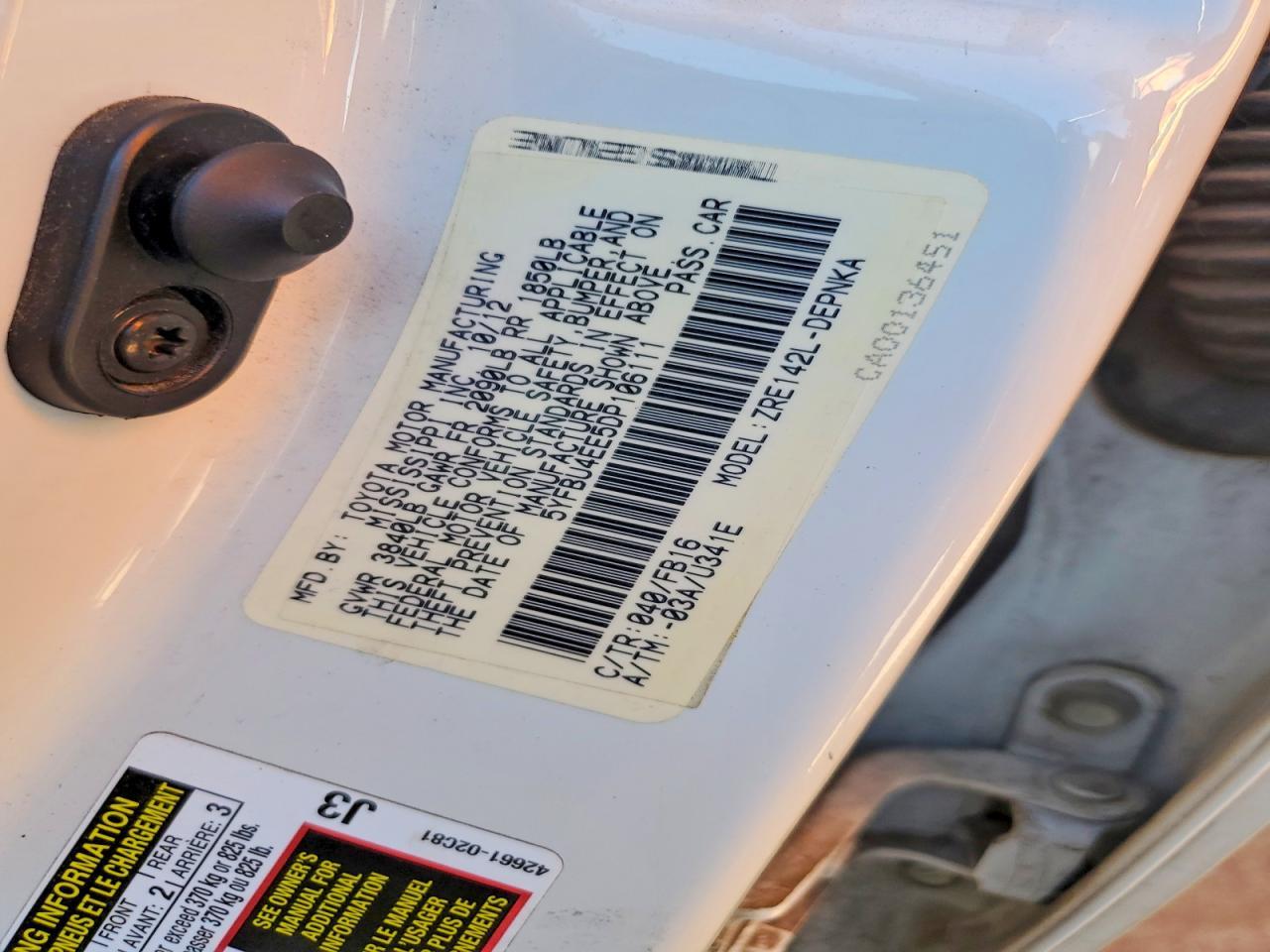 2013 Toyota Corolla le