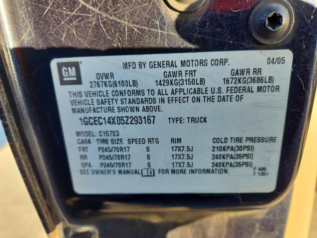 2005 Chevrolet Silverado C1500