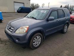Salvage cars for sale from Copart Woodburn, OR: 2005 Honda Cr-v se