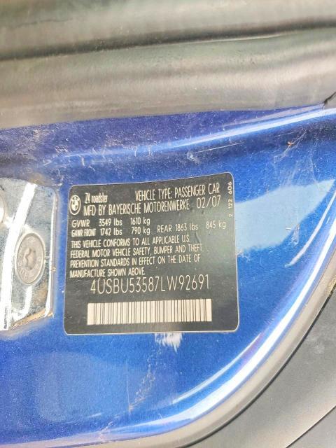 2007 BMW Z4 3.0si