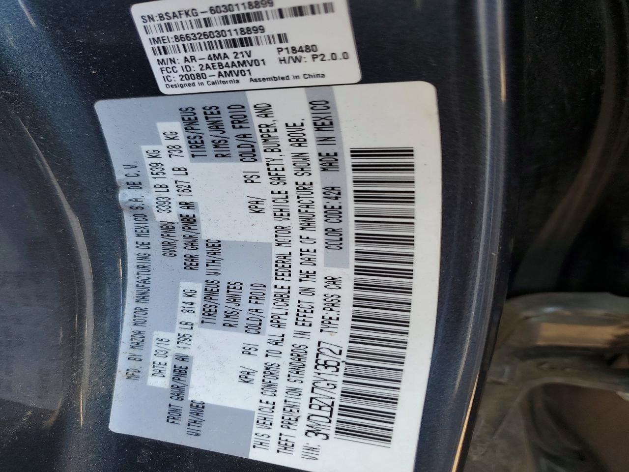 2016 Scion Ia Base