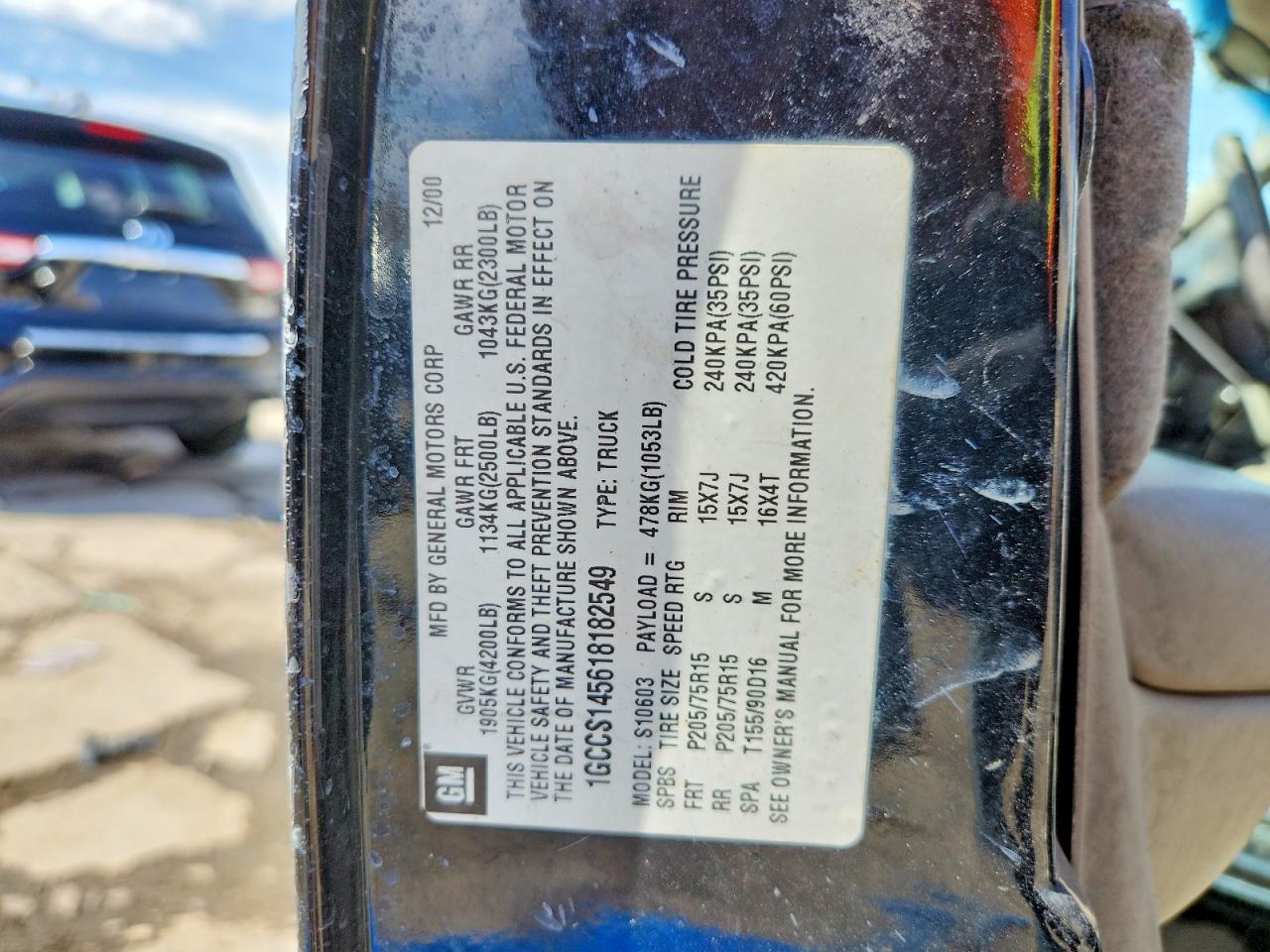 2001 Chevrolet S Truck S10