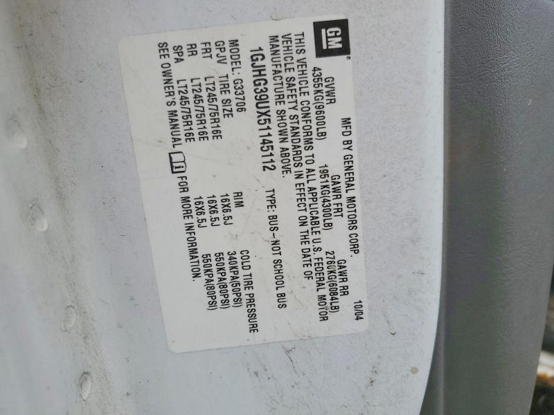 2005 GMC Savana G3500