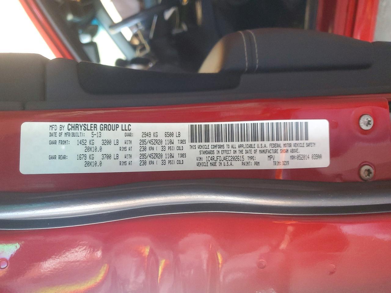 2014 Jeep Grand Cherokee Srt-8