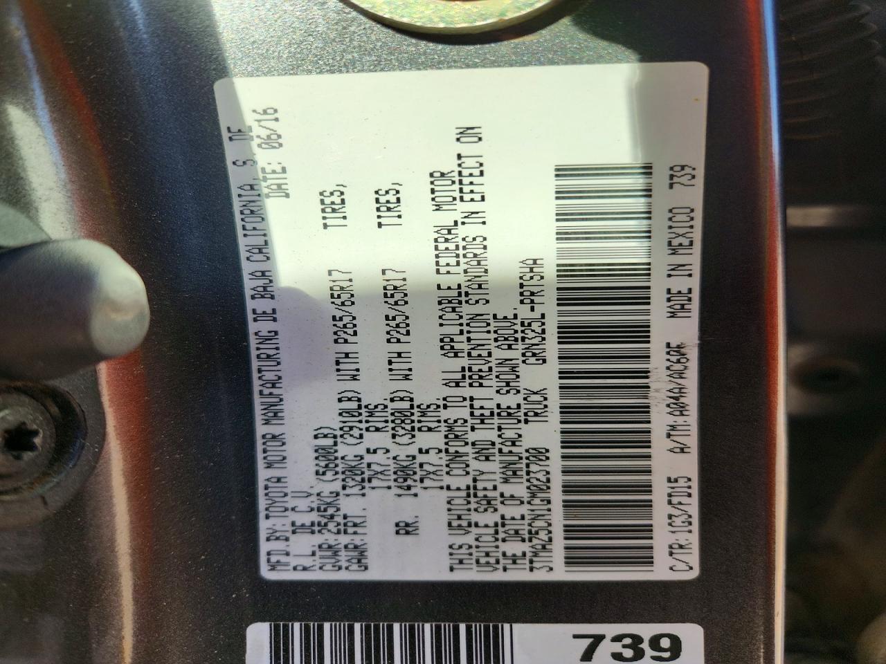 2016 Toyota Tacoma TRD Sport