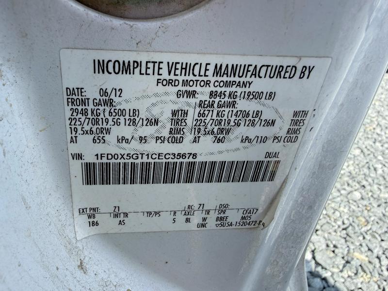 2012 Ford F550 Super Duty Truck Cab AND Chassis