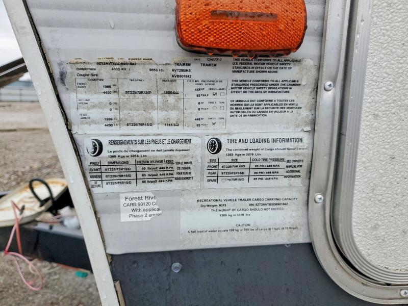 2013 Foresriver 2013 Forest River Avenger Avt28bhs Camper