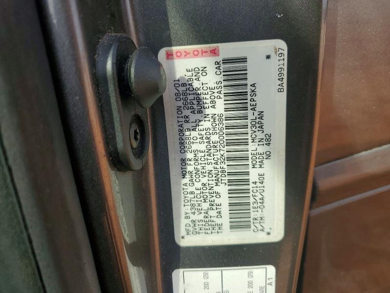 2002 Toyota Camry se V6
