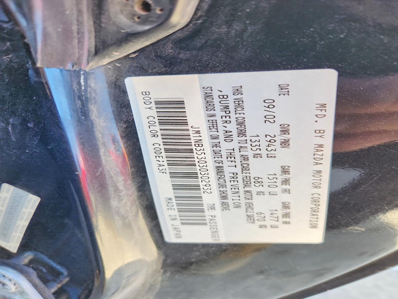 2003 Mazda Mx-5 Miata Base